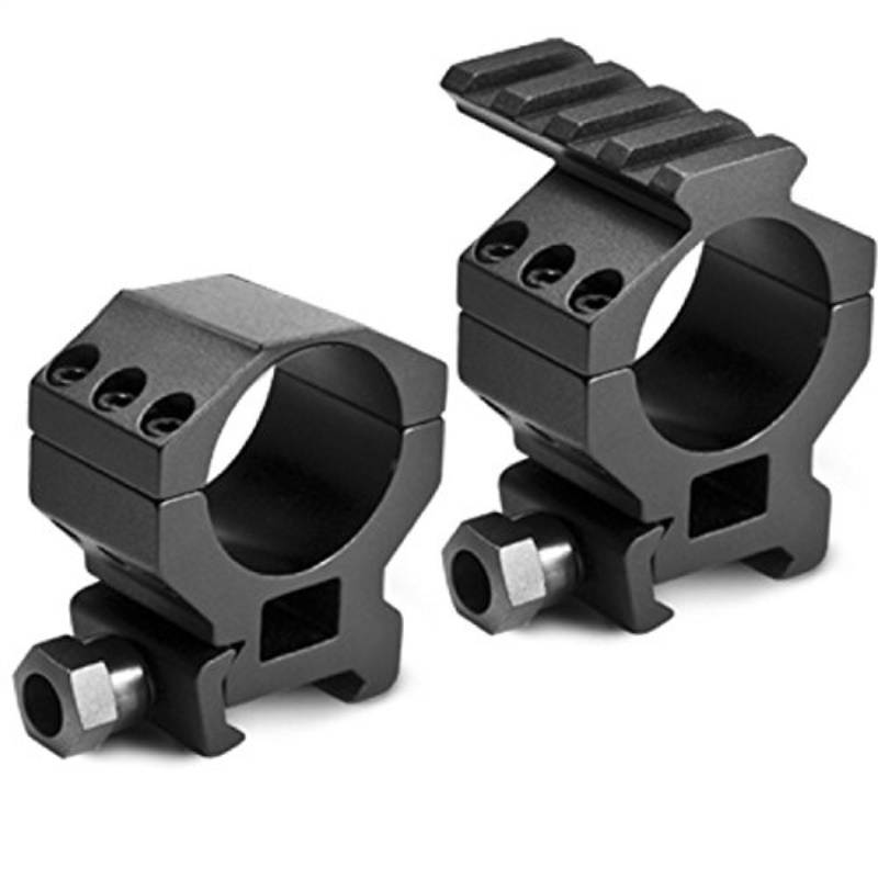 30mm High Peep Sight Weaver Style Ring with 1" Insert and Picatiny Top Rail