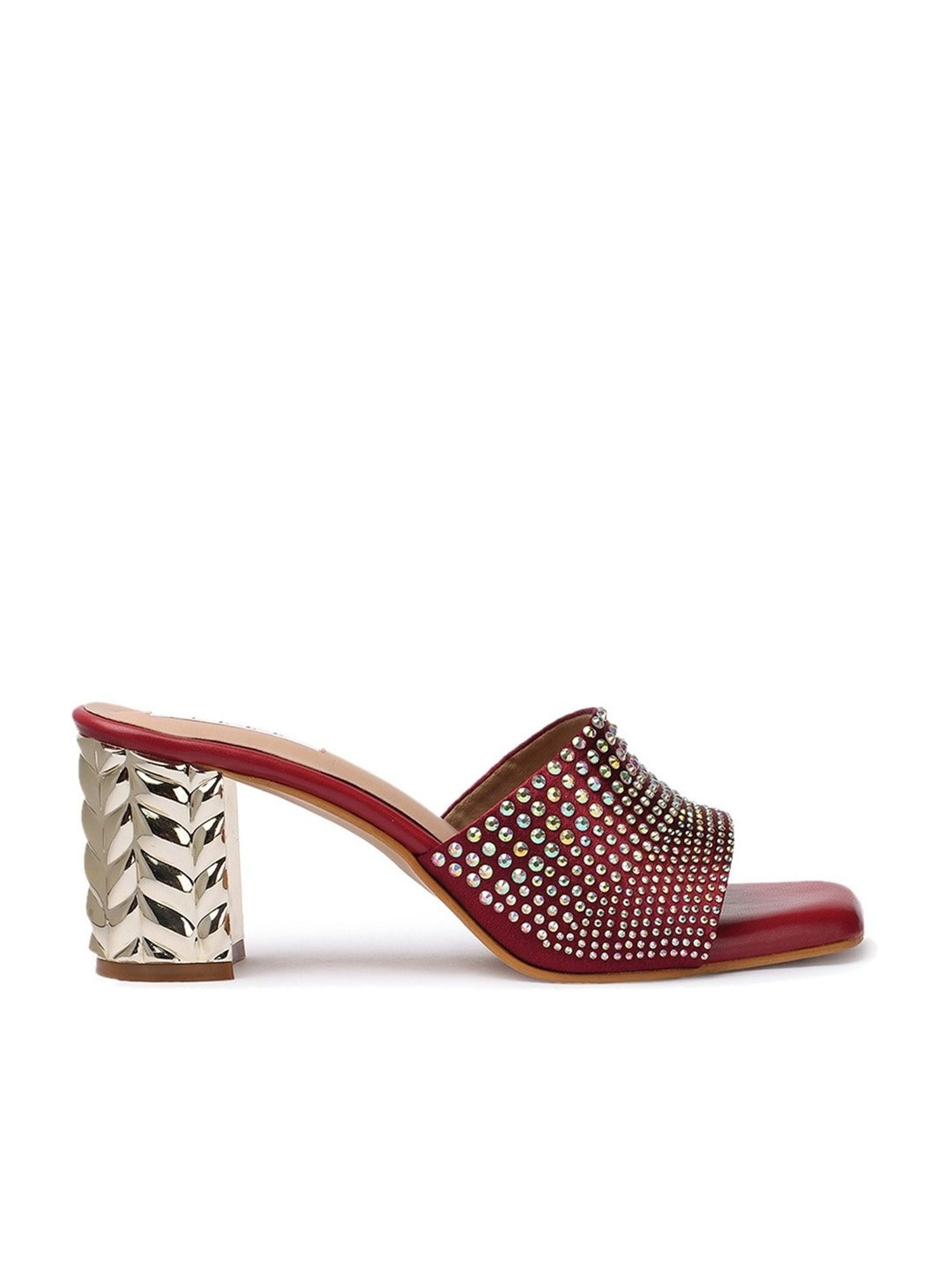 Elle Women's Red Ethnic Sandals