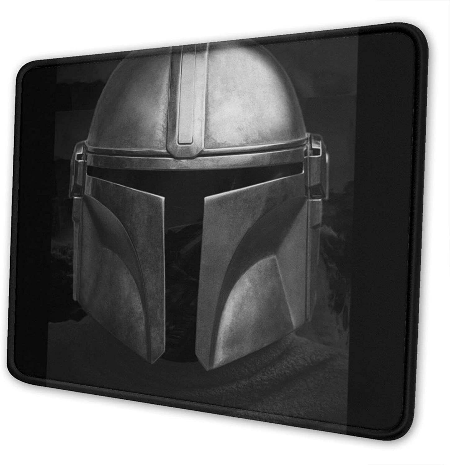 ISWOHJzzz The Mandalorian Polyester Rubber Bottom Mouse pad,Mouse pad with Stitched Edges,Suitable for Computers,laptops and Offices 7 x 8.6 in