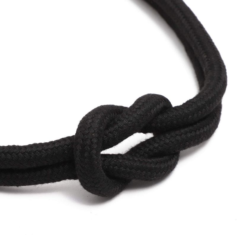 Juvale Magnetic Curtain Tiebacks, Window Treatment Rope Ties (Black, 4 Pack)