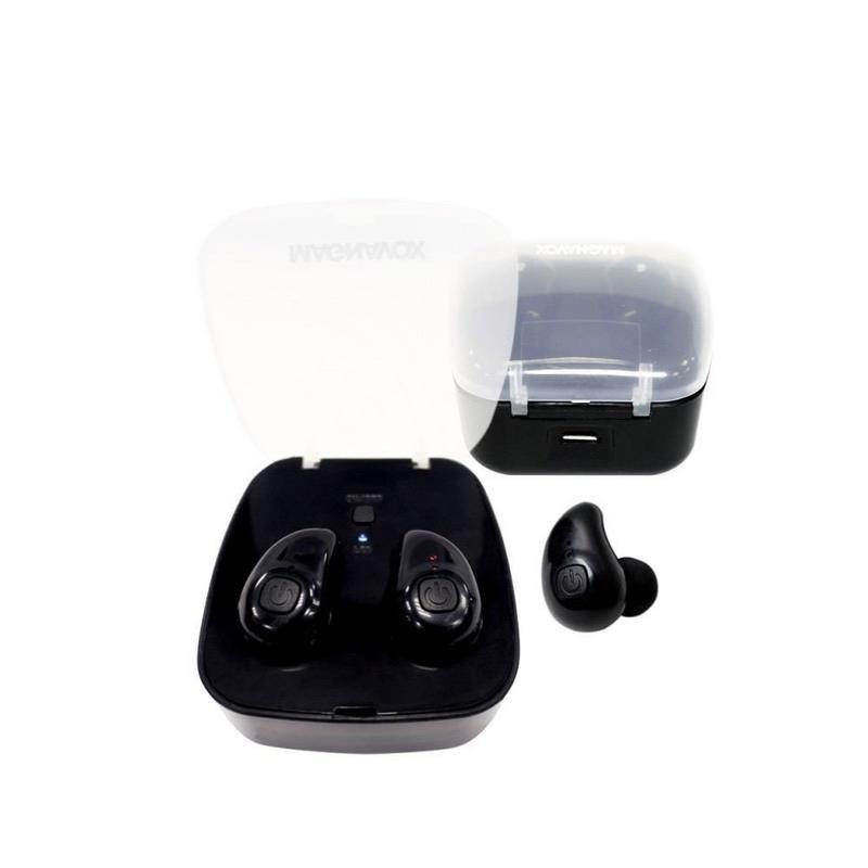 Magnavox MBH530BK Mini Wireless Stereo Bluetooth Ear Buds Rechargeable Headphone