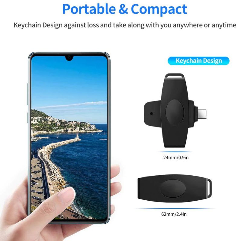 Misskit USB type c smart Card Reader memory ID Bank EMV electronic DNIE dni citizen sim cloner connector adapter Android Phones