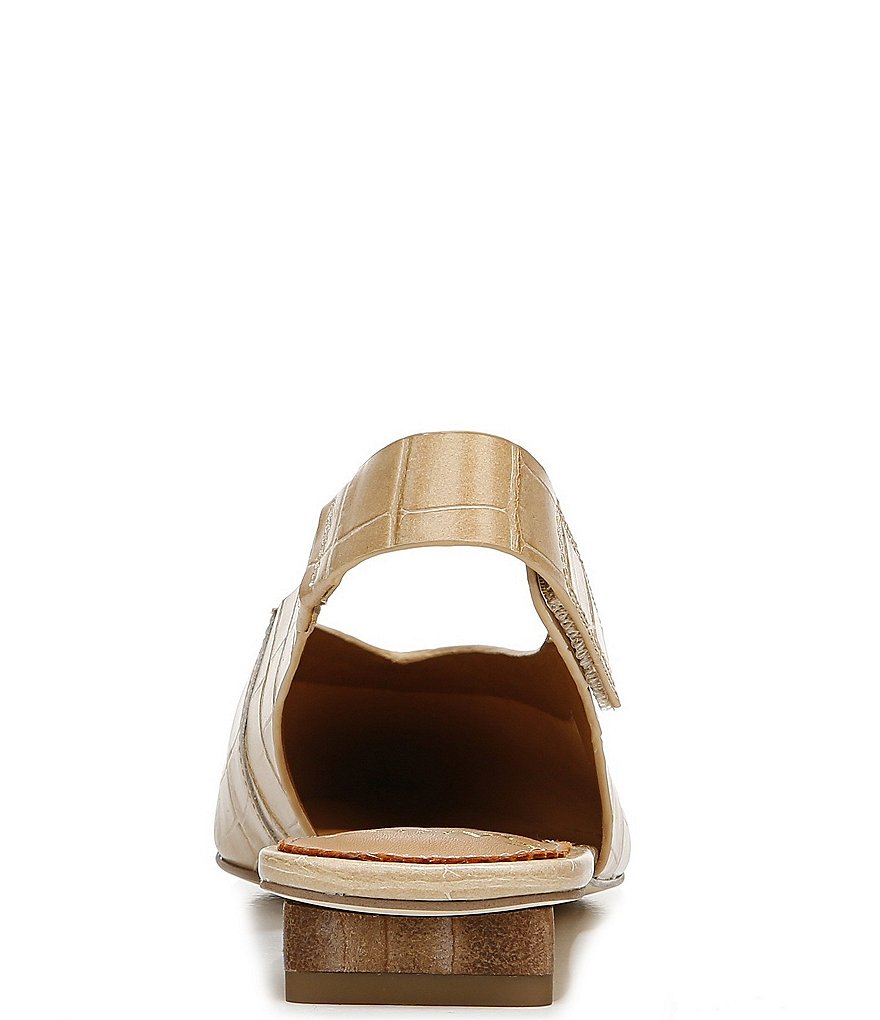 Sarto by Franco Sarto Grayson Croco Print Leather Slingback Flats