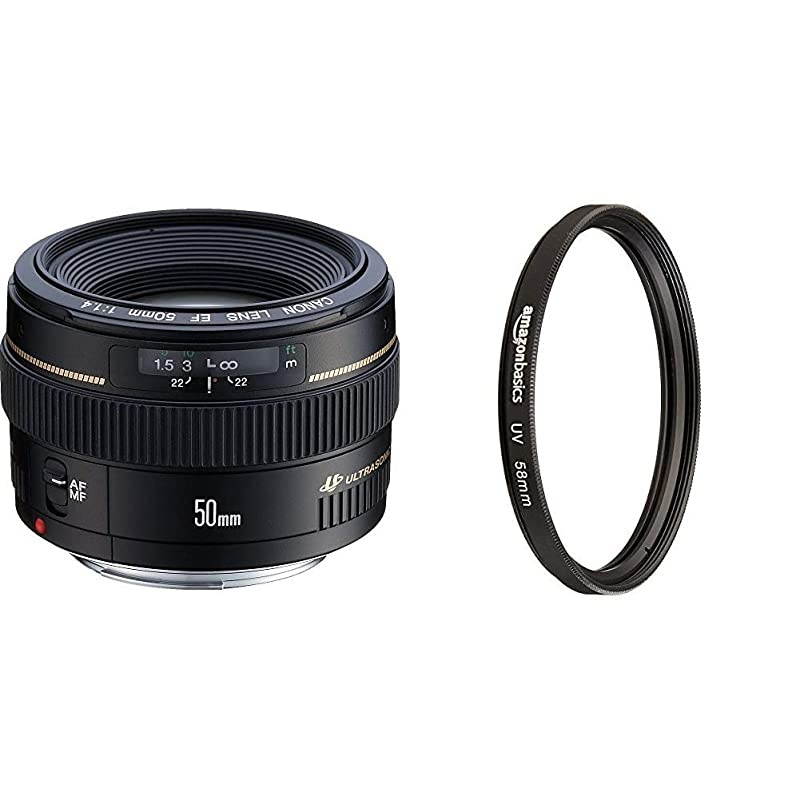 EF 50mm f/1.4 USM Standard & Medium Telephoto Lens with UV Protection Lens Filter - 58 mm