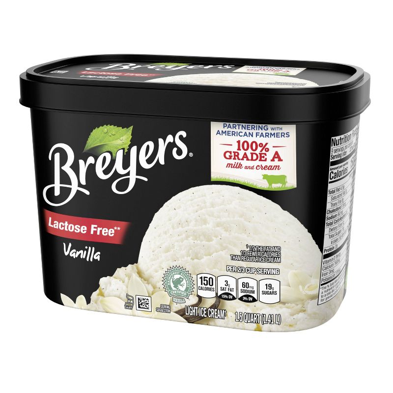 Breyers Lactose Free Vanilla Ice Cream - 48oz