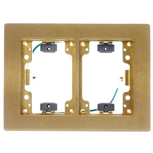 Hubbell SB3084W FLANGE  2-G  RECT  BRS