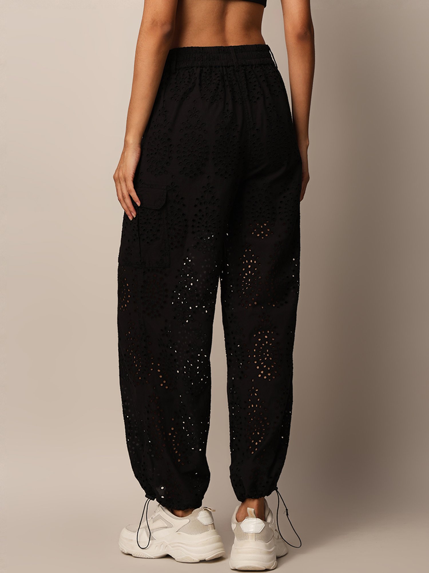 KENDALL + KYLIE Black Mid Rise Bootcut Pants