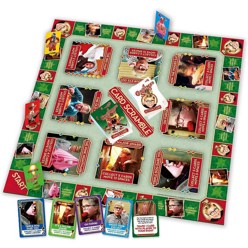NMR Distribution A Christmas Story Card Scramble Board Game