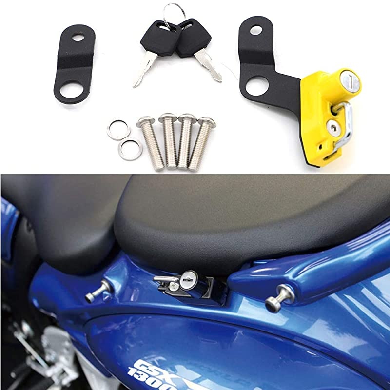 Helmet Lock Anti-Theft For Suzuki GSX1300R Hayabusa 2008 and later - Yellow