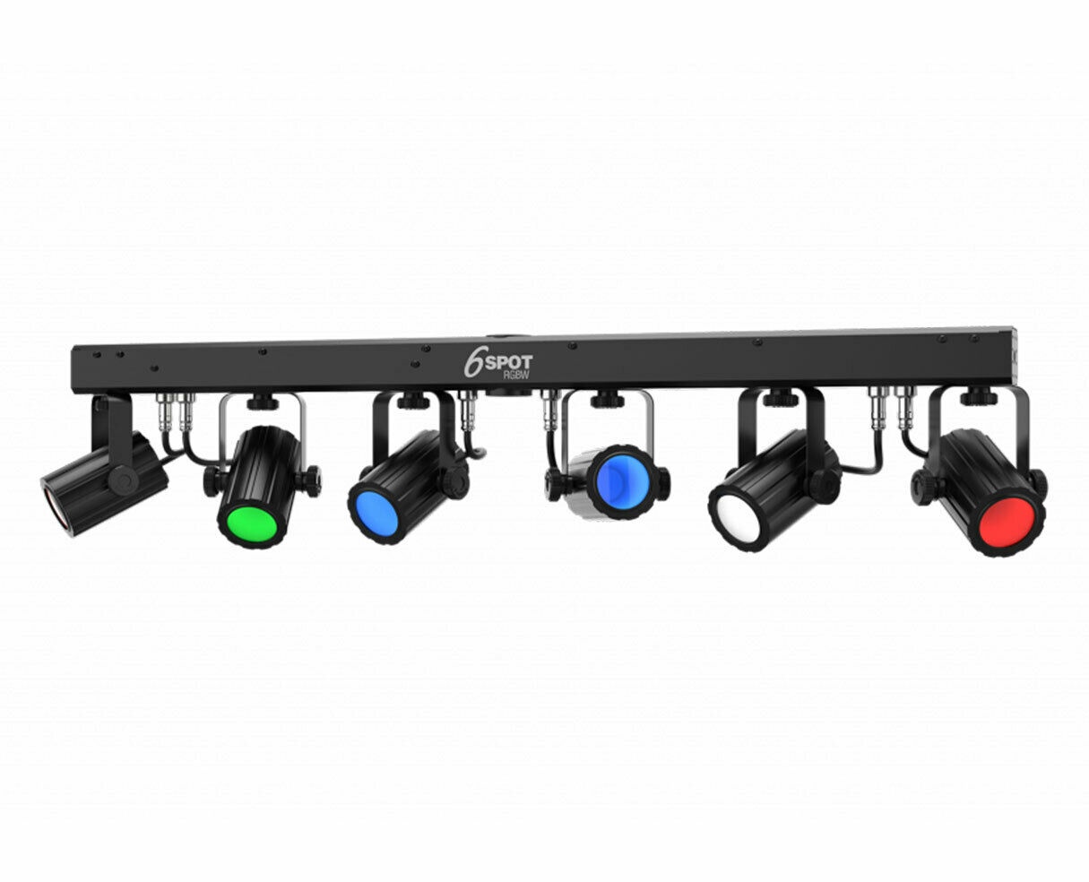 CHAUVET DJ 6SPOT RGBW 6-Head High-Intensity Quad-Color LED Spot Lighting System