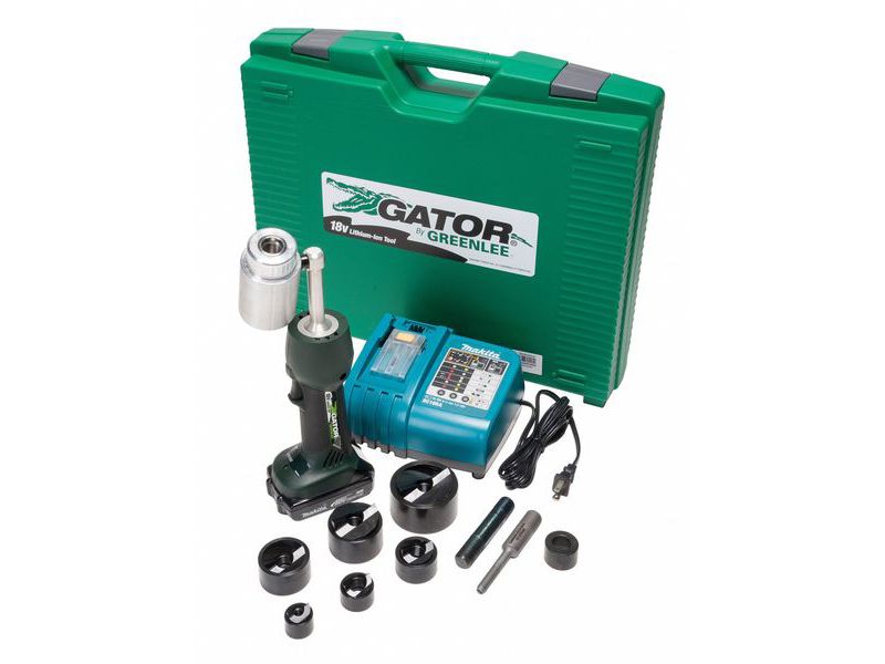 GREENLEE LS50L11B 12 Piece Punch Driver Kit, 14 ga.