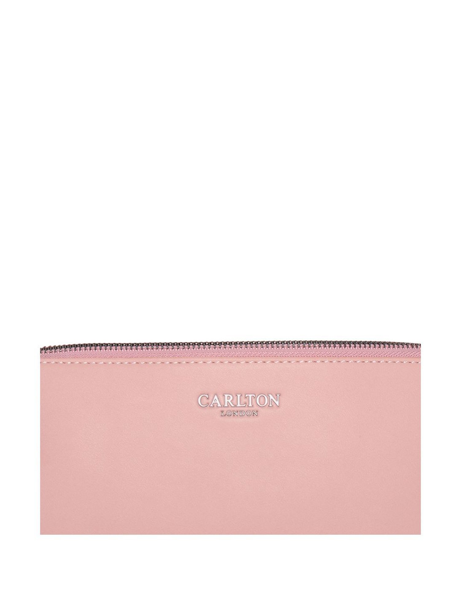 Carlton London Pink Solid Medium Handbag