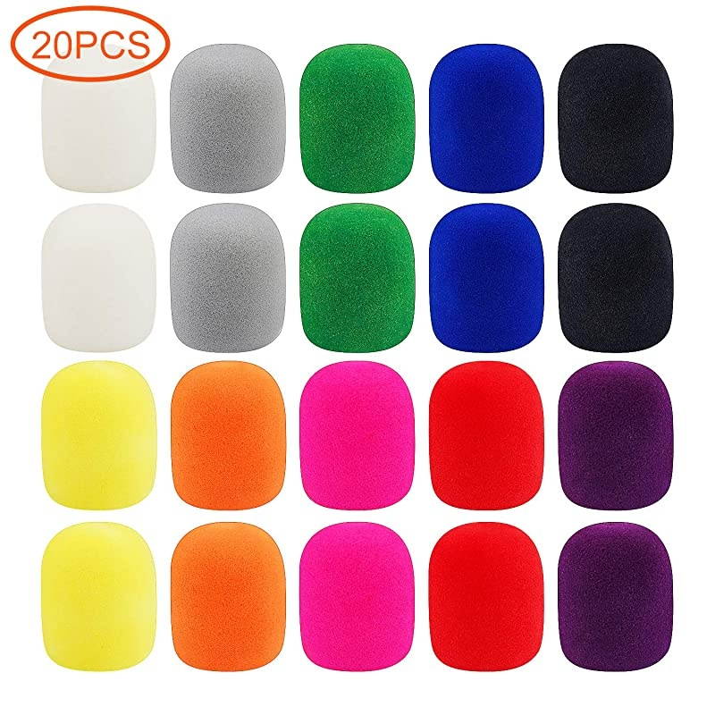 Pack Thick Handheld Stage Microphone Windscreen Foam Cover Karaoke DJ 10 Color