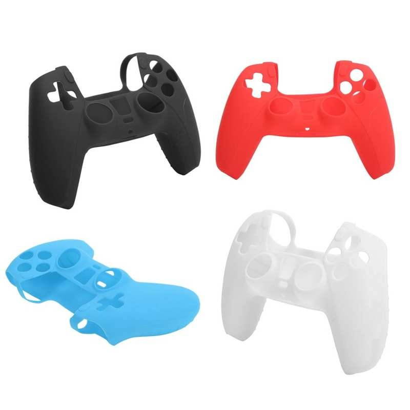 4Pcs Game Gamepad Handle Silicone Case Protective Sleeve Accessory for PS5 Game Console