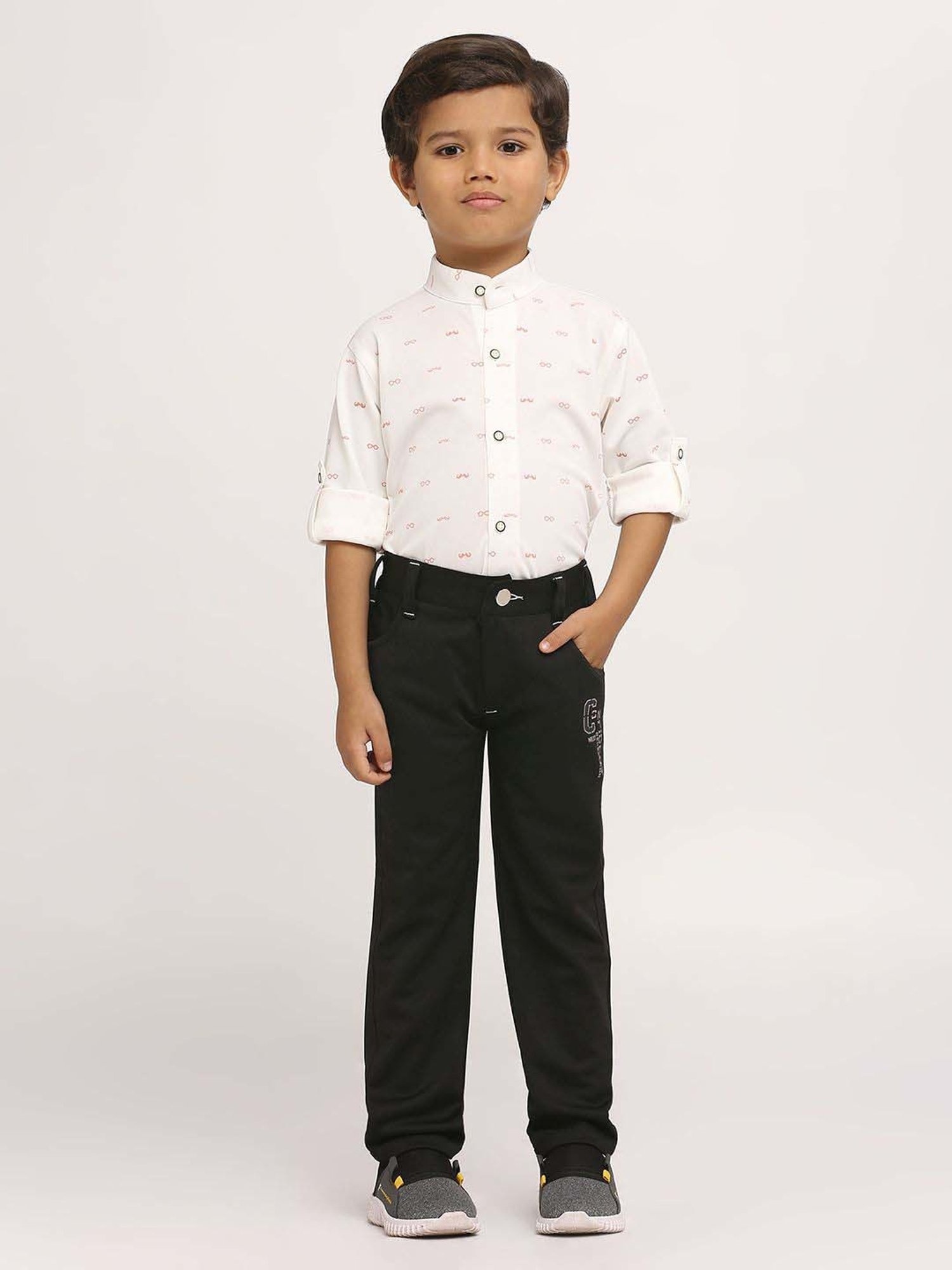 Kids Island Boys Multicolor Printed Full Sleeves Clothing Set