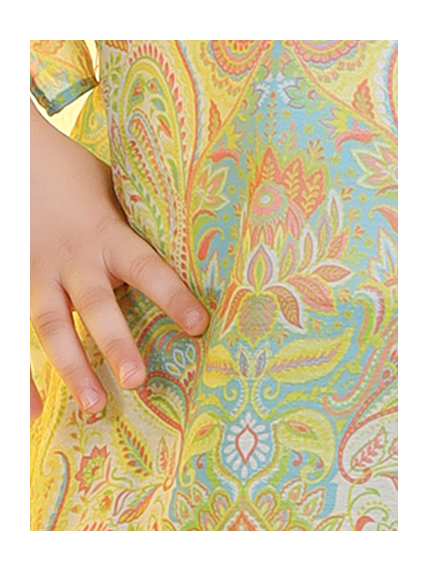 Peppermint Kids Green Printed Top, Inner with Pants