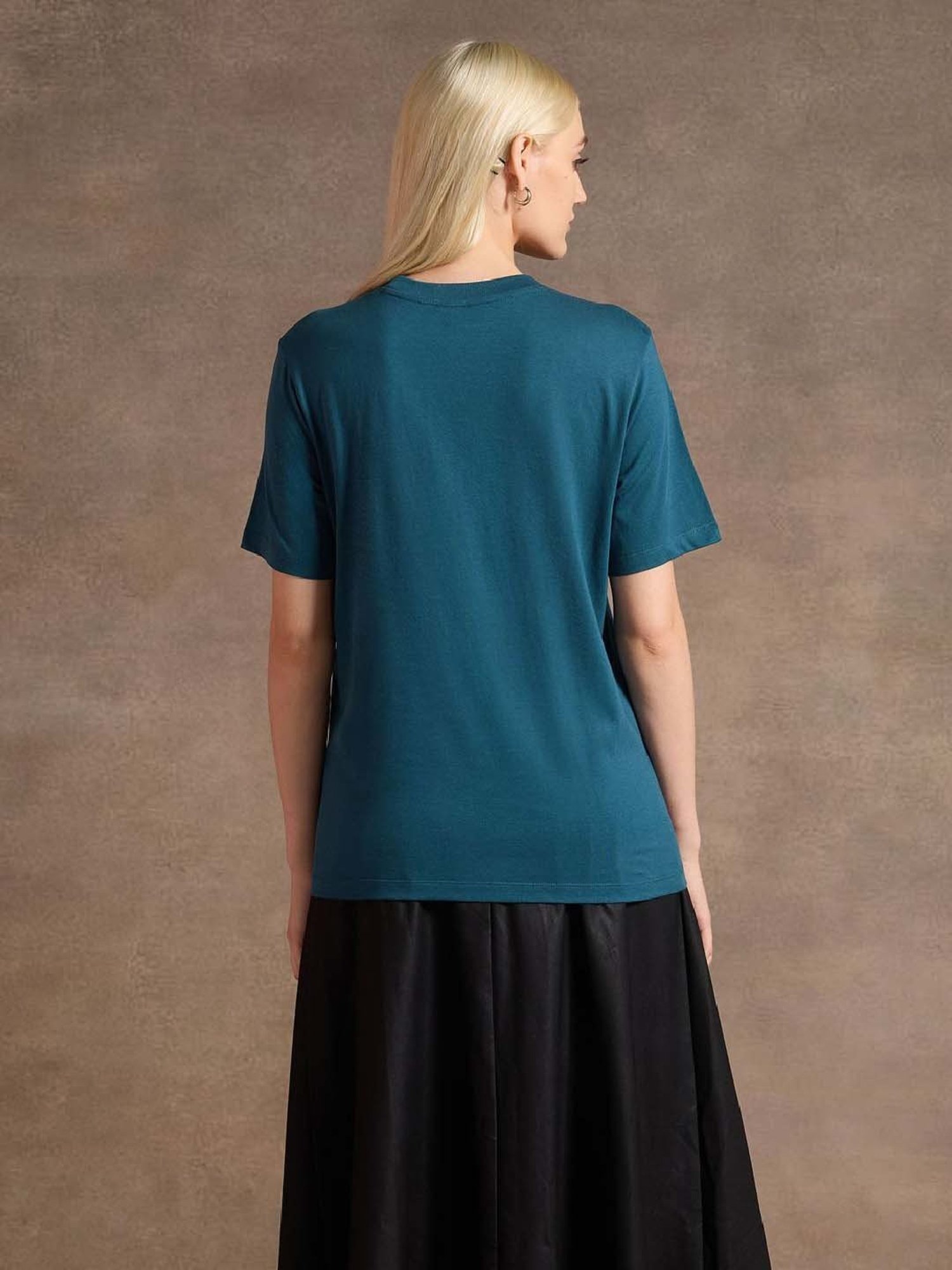 U.S. Polo Assn. Blue Cotton Logo Work T-Shirt