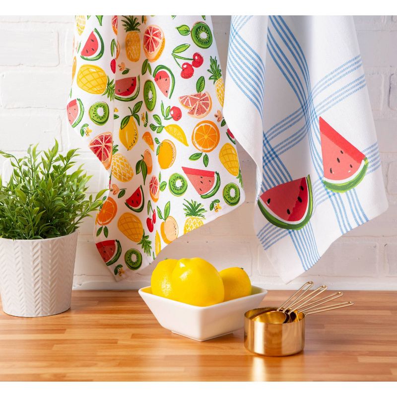 2pk Cotton Fruity Slice Dishtowel Set - Design Imports