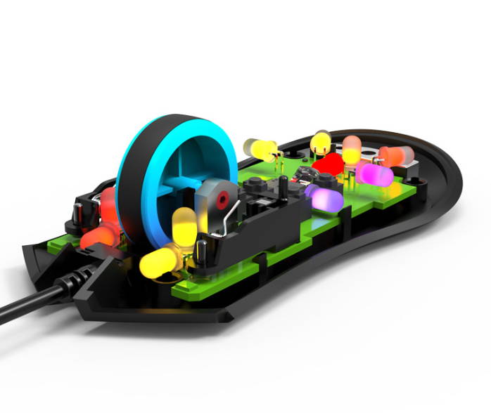 Fuhlen G93S 5000DPI Optomagnetic Micro Motion RGB Wired Gaming Mouse 7 Buttons Gaming Mice