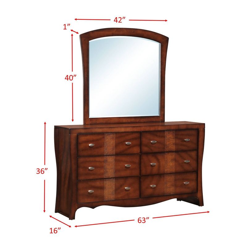 4pc King Jansen Panel Bedroom Set Espresso Brown - Picket House Furnishings