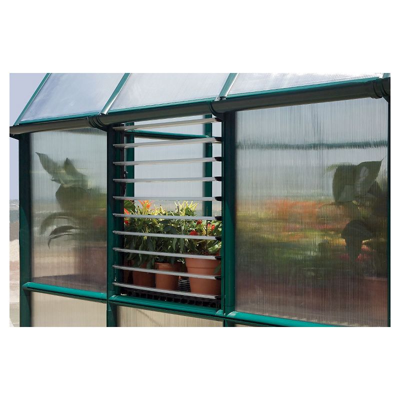 6' x 8' x 7' Nature Greenhouse Forest Green - Palram