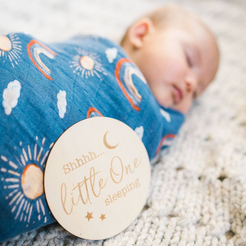 Bebe au Lait Muslin Swaddle Blanket Set Narwhal - Hello Sunshine