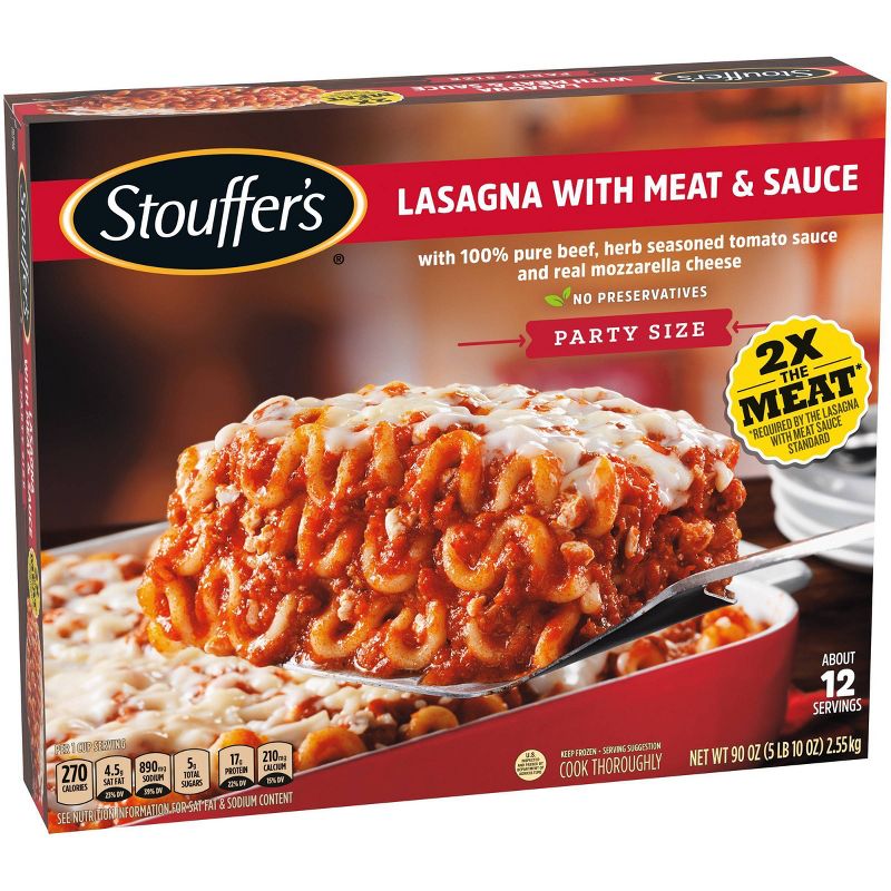Stouffer's Frozen Lasagna with Meat & Sauce Party Size - 90oz