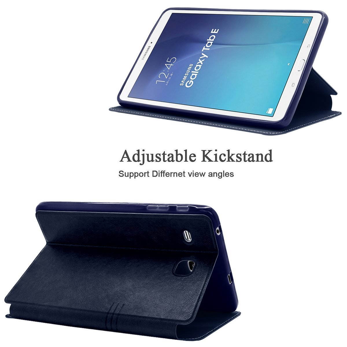 Mignova Samsung Galaxy Tab E 9.6 Case - Slim Lightweight Stand Cover for Samsung Galaxy Tab E 9.6 inch SM-T560 T561 + Free Screen Protector and Stylus pen