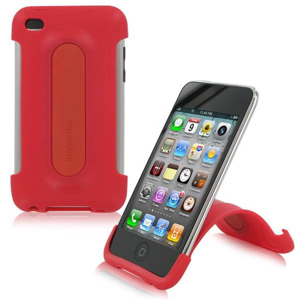 XtremeMac iPod Touch 4G Snap Stand Case - Cherry Bomb Red