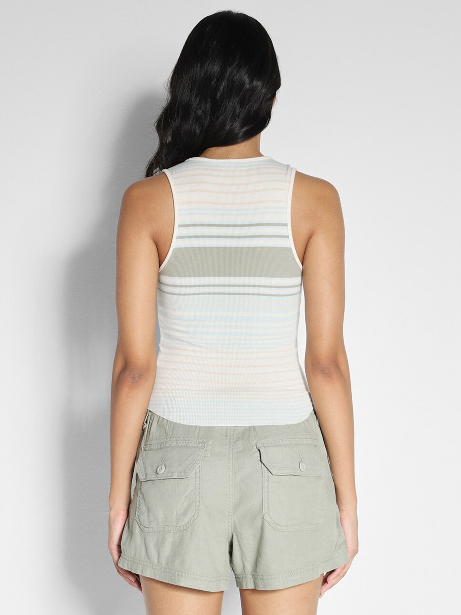 American Eagle Outfitters Multicolor Striped Tank Top