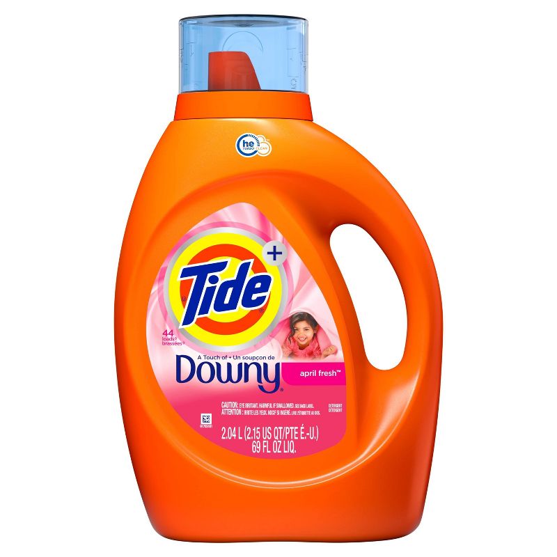 Tide Plus Downy April Fresh Scent Liquid Laundry Detergent - 69 fl oz