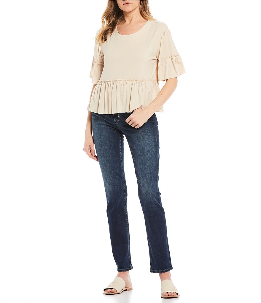 Originality Short Sleeve Boho Peplum Top