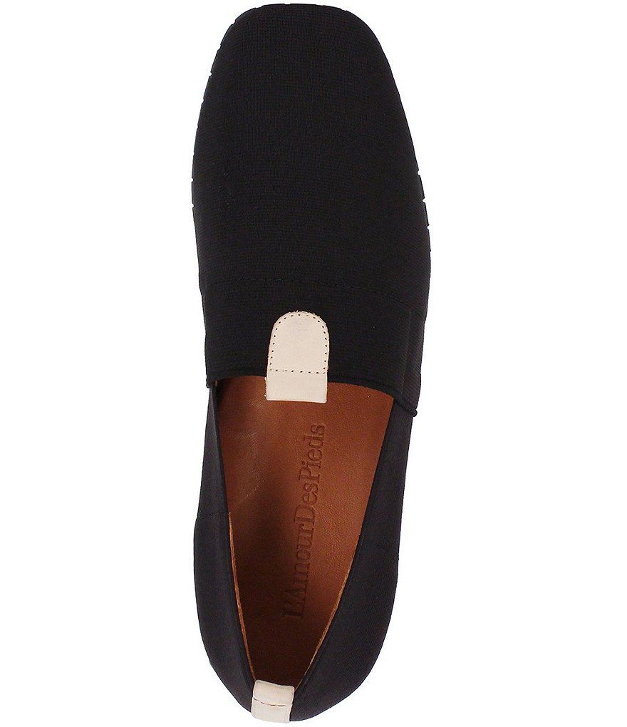 L'Amour Des Pieds Tumai Stretch Fabric Slip Ons