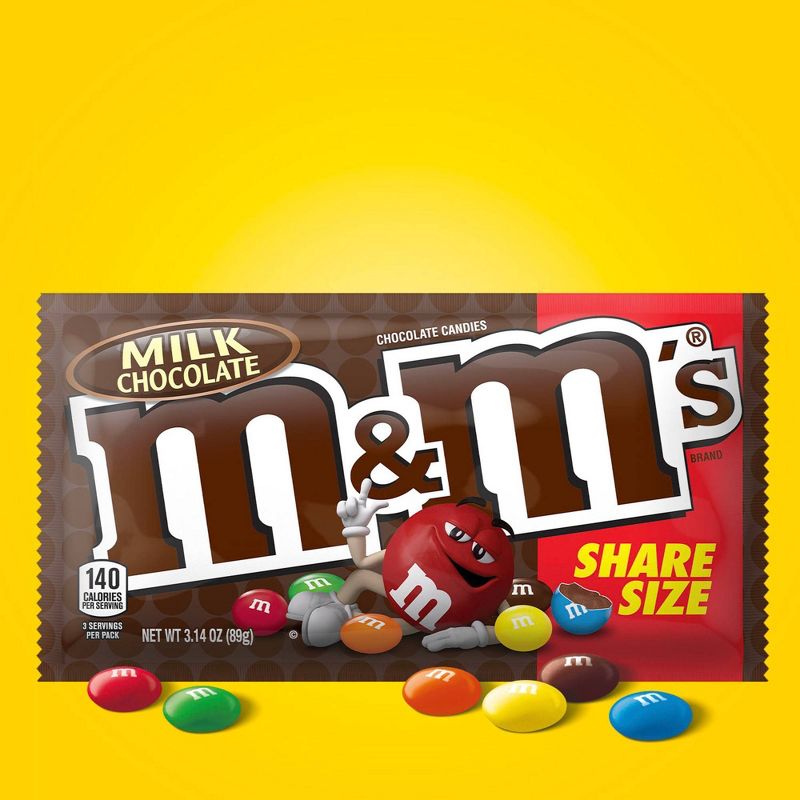 M&M's King Size Milk Chocolate Candies - 3.14oz