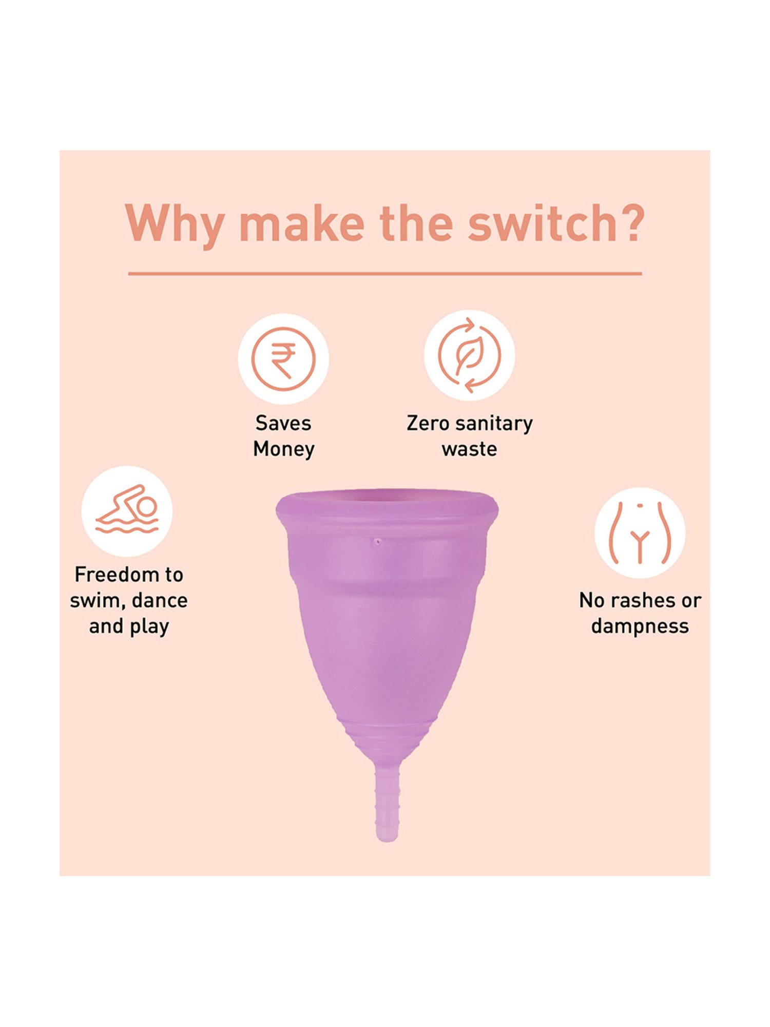 Namyaa Ultra Soft Medium Reusable Menstrual Cup - 50 gm