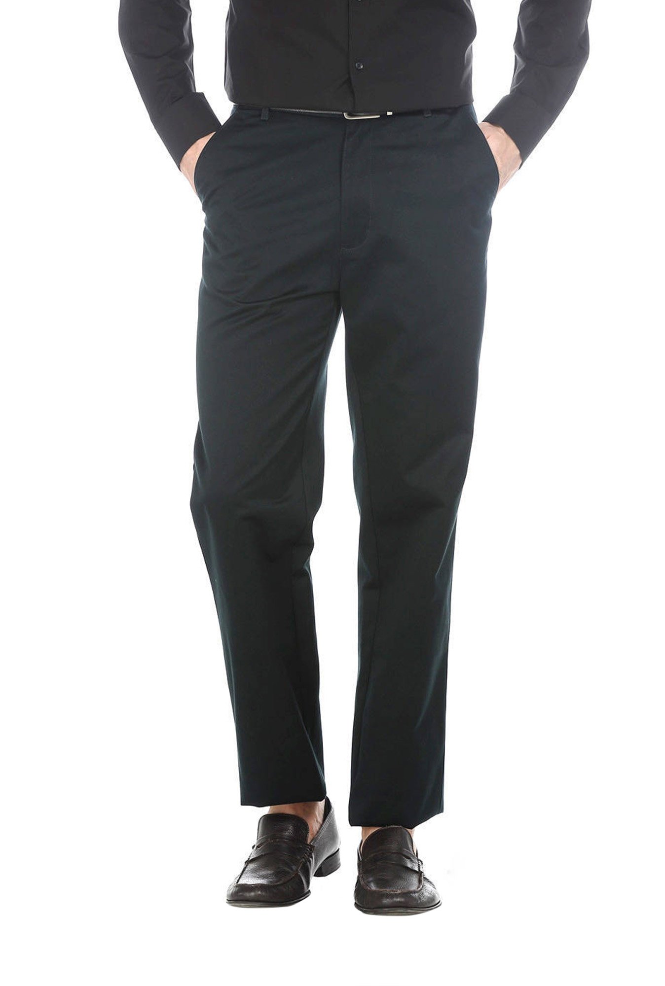 WES Casuals by Westside Olive Relaxed-Fit Mid-Rise Cotton Blend Joggers