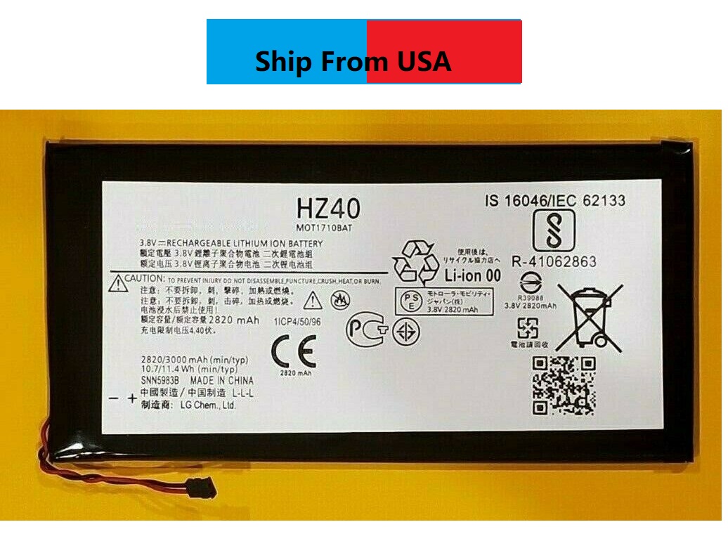 OEM Quality HZ40 Battery Replacement For Verizon Motorola Moto Z2 Play Battery XT1710-02
