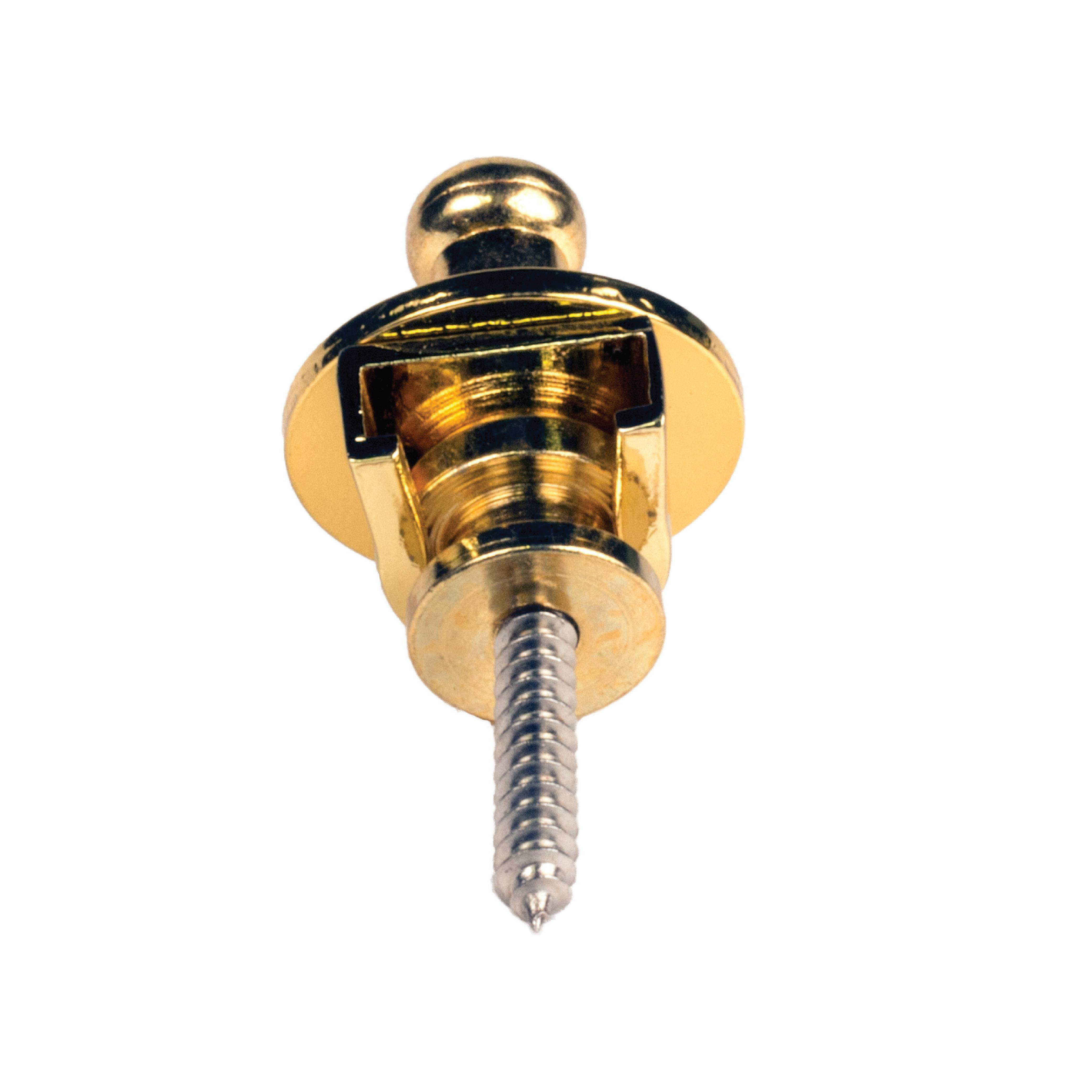 Seismic Audio - SAGA56-2Pack - 2 Pack of Gold Horseshoe Style Strap Locks for Electric Guitars - Fits most any guitar