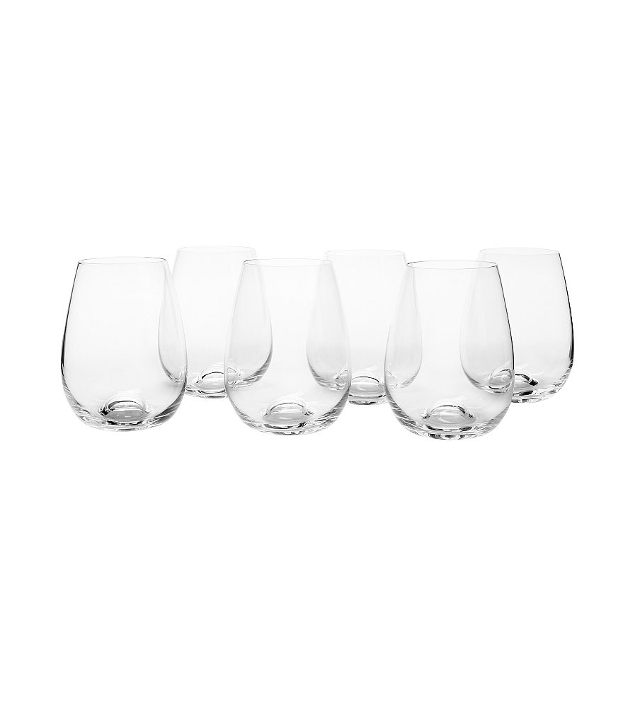 Lenox Tuscany Classics All-Purpose Stemless Wine Glasses Set of 6