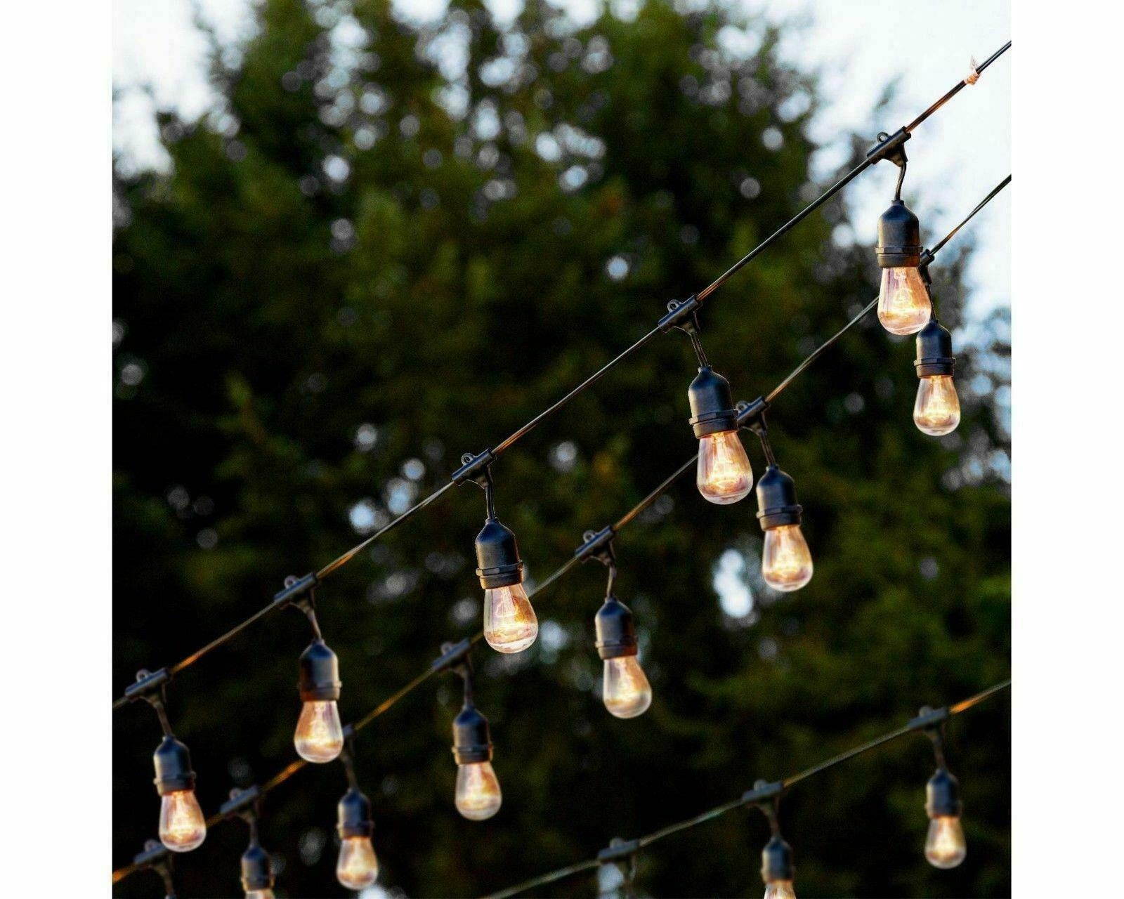 1/2/5/10PCS 48FT Outdoor Commercial Grade Po Globe String Lights Fairy Bulbs