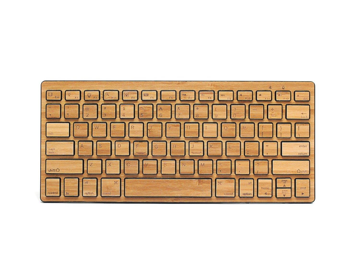 Impecca KBB78BTK Bamboo Bluetooth Keyboard - Black