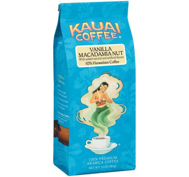 Kauai Coffee Vanilla Macadamia Nut Medium Roast Ground Coffee - 10oz