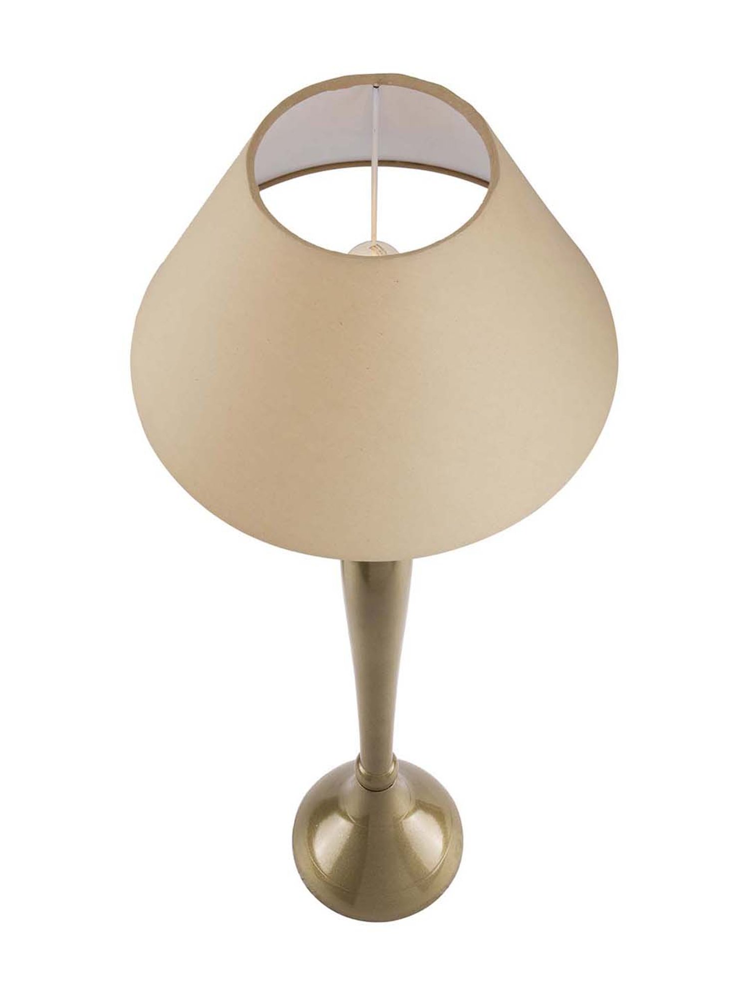 Homesake Golden Royal Ovoid Brushed Lamp with Golden Shade (Bulb Included) - Set of 1