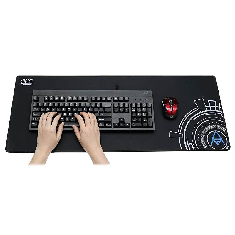 TRUFORM P104 Extra Large Gaming Mousepad 32 x 12 Inches Gaming Mouse Pad Soft Cloth Ultra Long Matte with Circular Logo Design for Esports