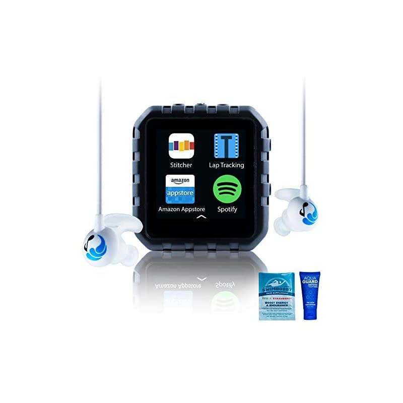 Delphin Waterproof Micro Tablet Compatible with Audible and More, Plus Built in Lap Tracking! (16GB,  Sport)