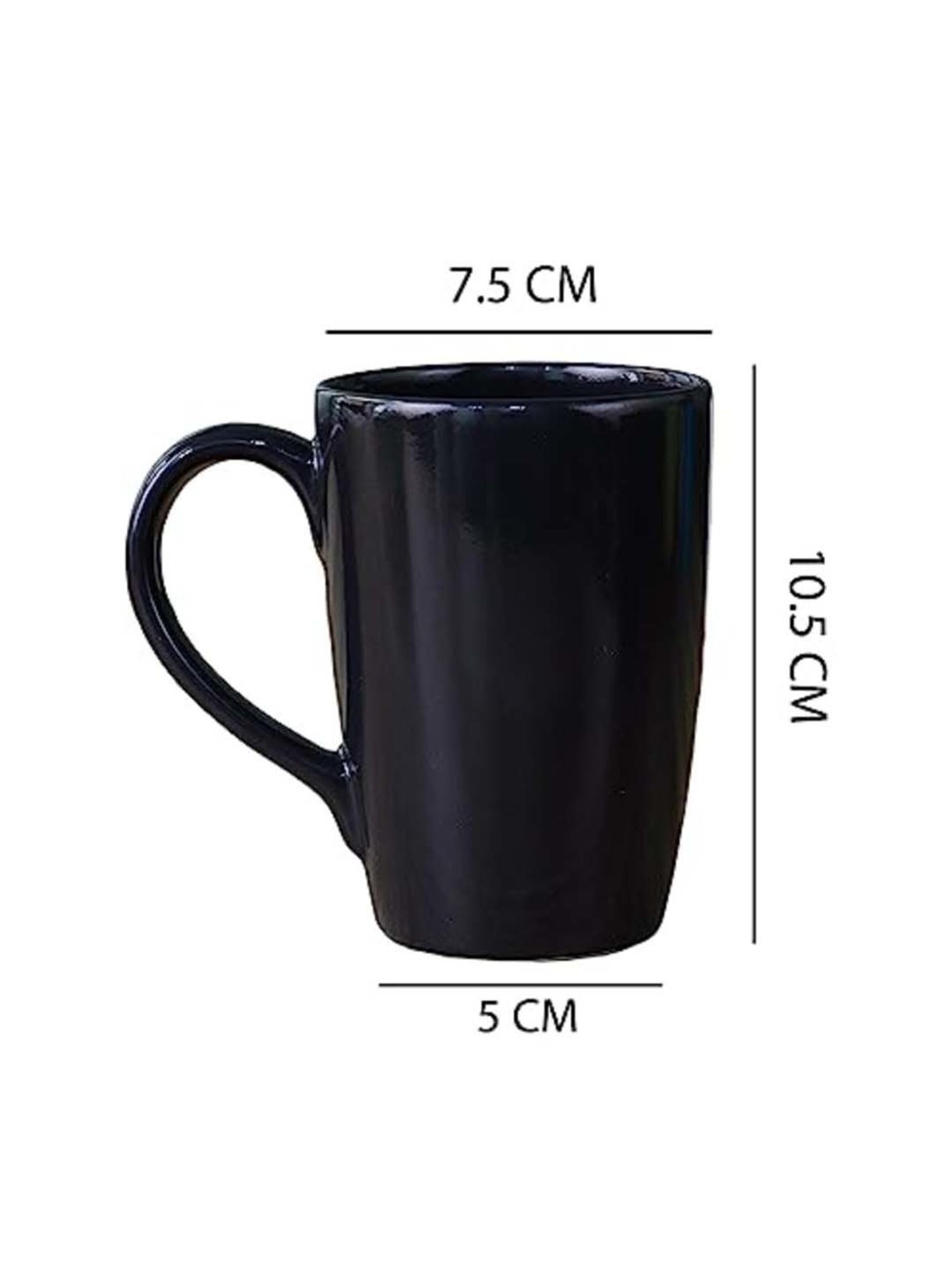 Femora Multicolor Ceramic Coffee Mugs (0.36 L) - Set of 4