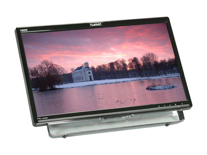 Planar PXL2430MW 23.6" Full HD 1920 x 1080 60Hz VGA DVI-D HDMI USB Built-in Speakers Edge-Lit LED Touch Screen Monitor