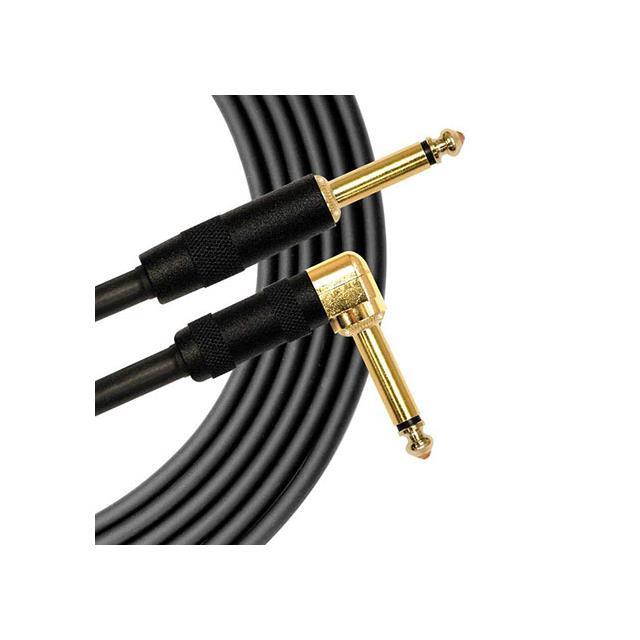 Mogami 10' Gold Instrument Cable Guitar Keyboard Right Angled Cord