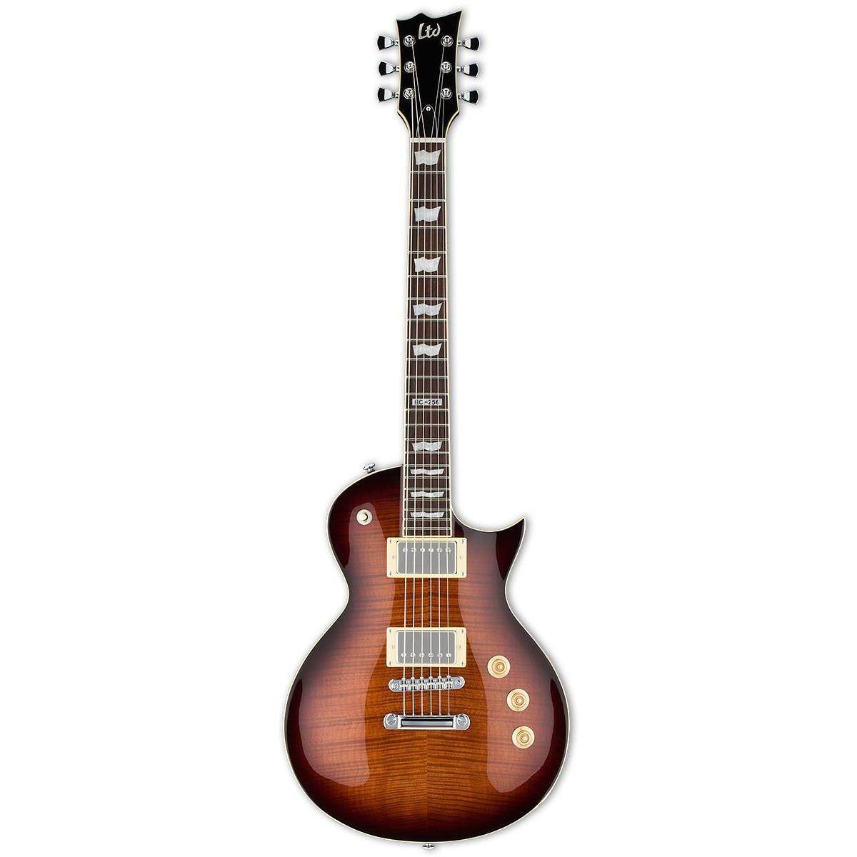 ESP LTD EC-256FM Electric Guitar (Dark Brown Sunburst)