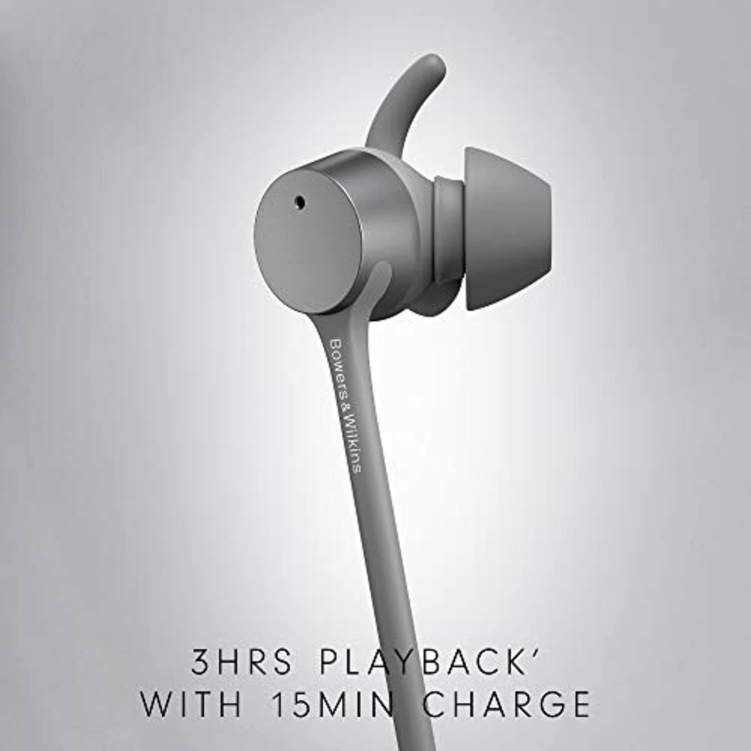 Bowers  and  Wilkins PI4 in Ear Noise Cancelling Wireless Headphones - Silver (FP41246)
